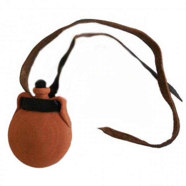 Trinkflasche Ton - handgetöpfert